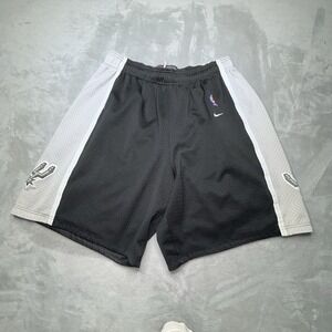 VTG San Antonio Spurs Shorts Mens L Nike Team Basketball Lined Mesh Authentic